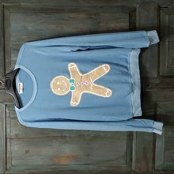 WILDFOX DREAM SCENE   Gingerbread Man Women's Sweatshirt Various Sizes - Picture 2 of 5